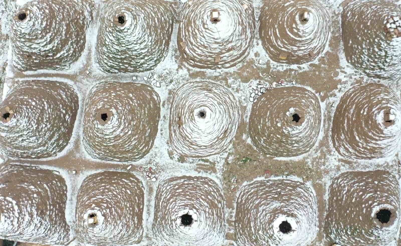 Beyazla tarihin buluşması eşsiz manzara oluşturdu
