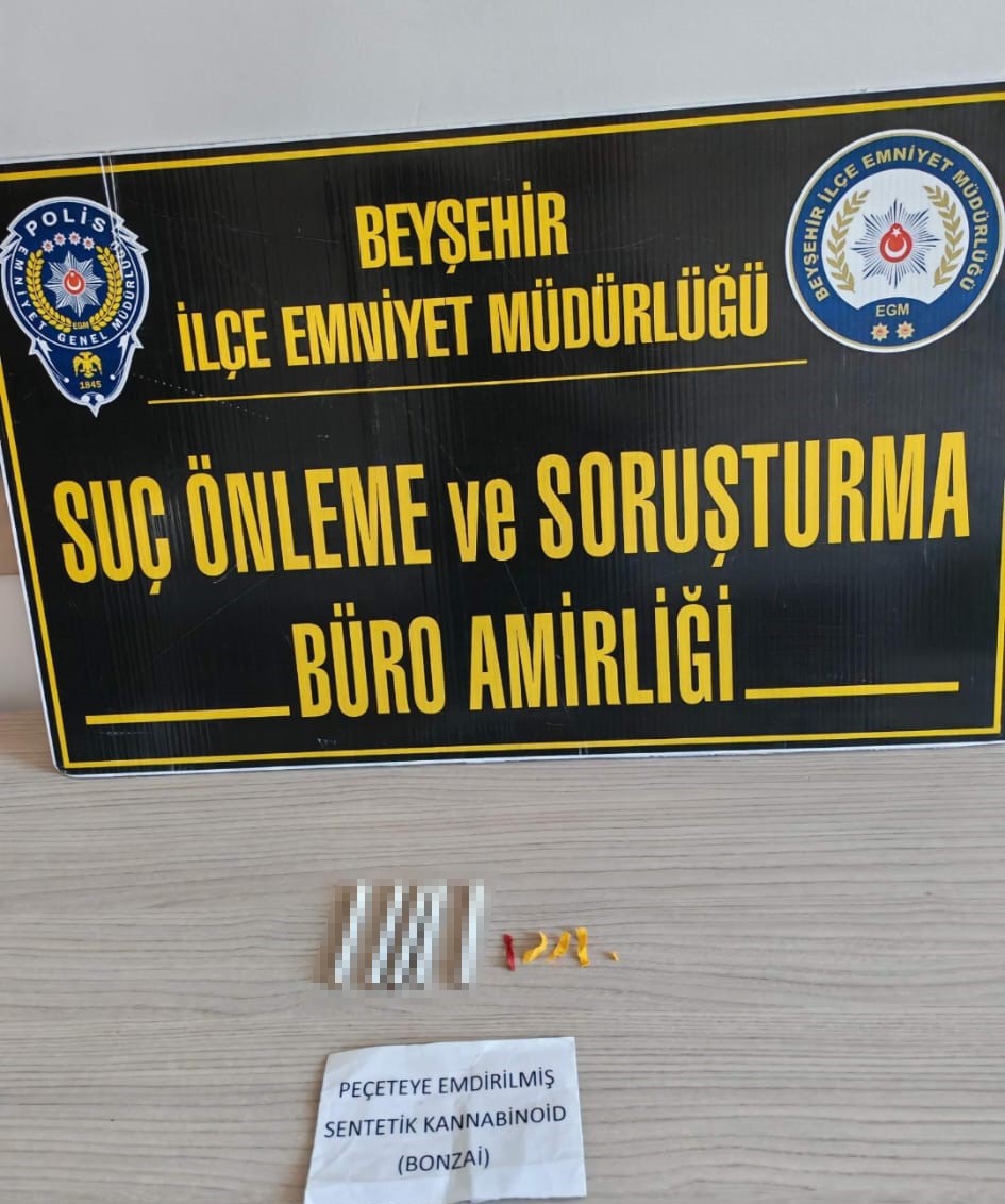 Beyşehir’de polis ekiplerinden uyuşturucu ve kaçakçılık operasyonu
