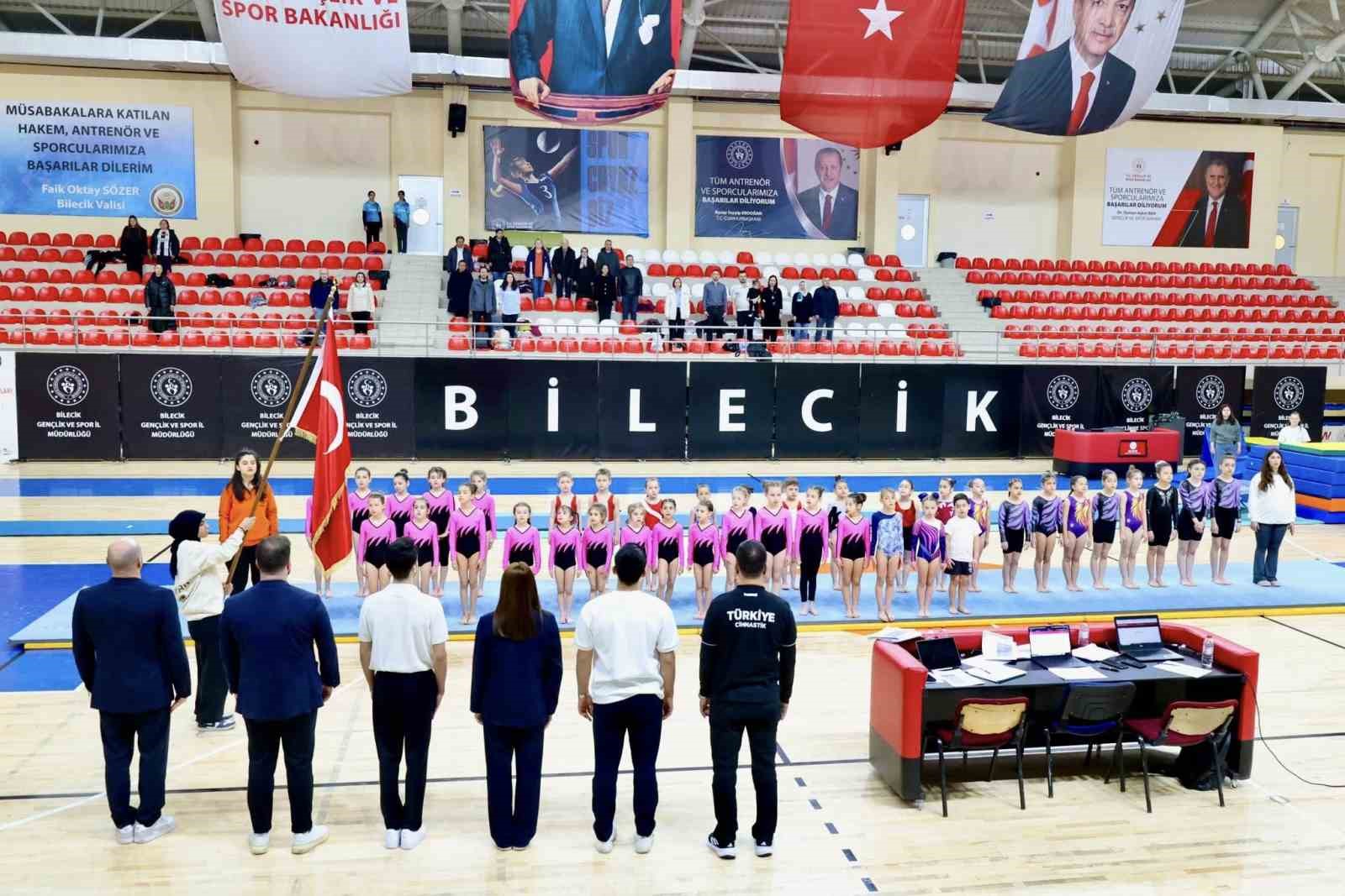 Bilecik’te Artistik Jimnastik İl Birinciliği müsabakaları tamamlandı
