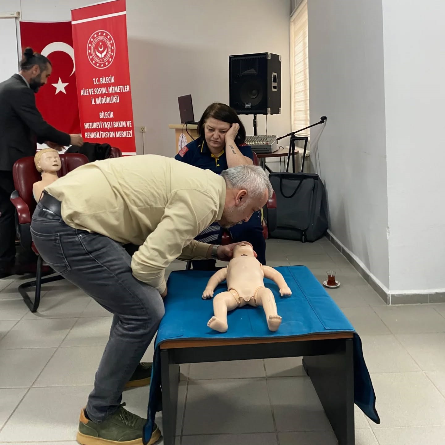 Bilecik’te huzurevi personeli ‘Temel İlkyardım’ eğitimini tamamladı
