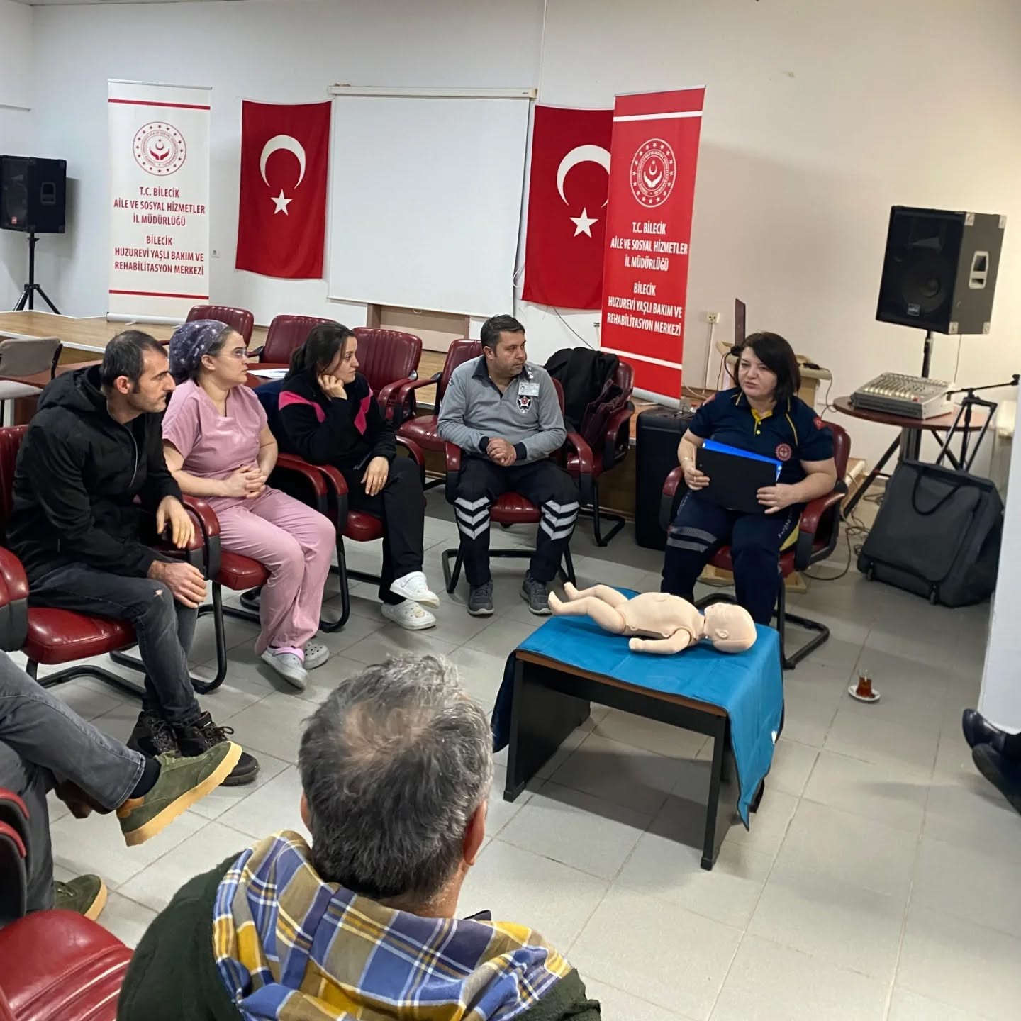 Bilecik’te huzurevi personeli ‘Temel İlkyardım’ eğitimini tamamladı
