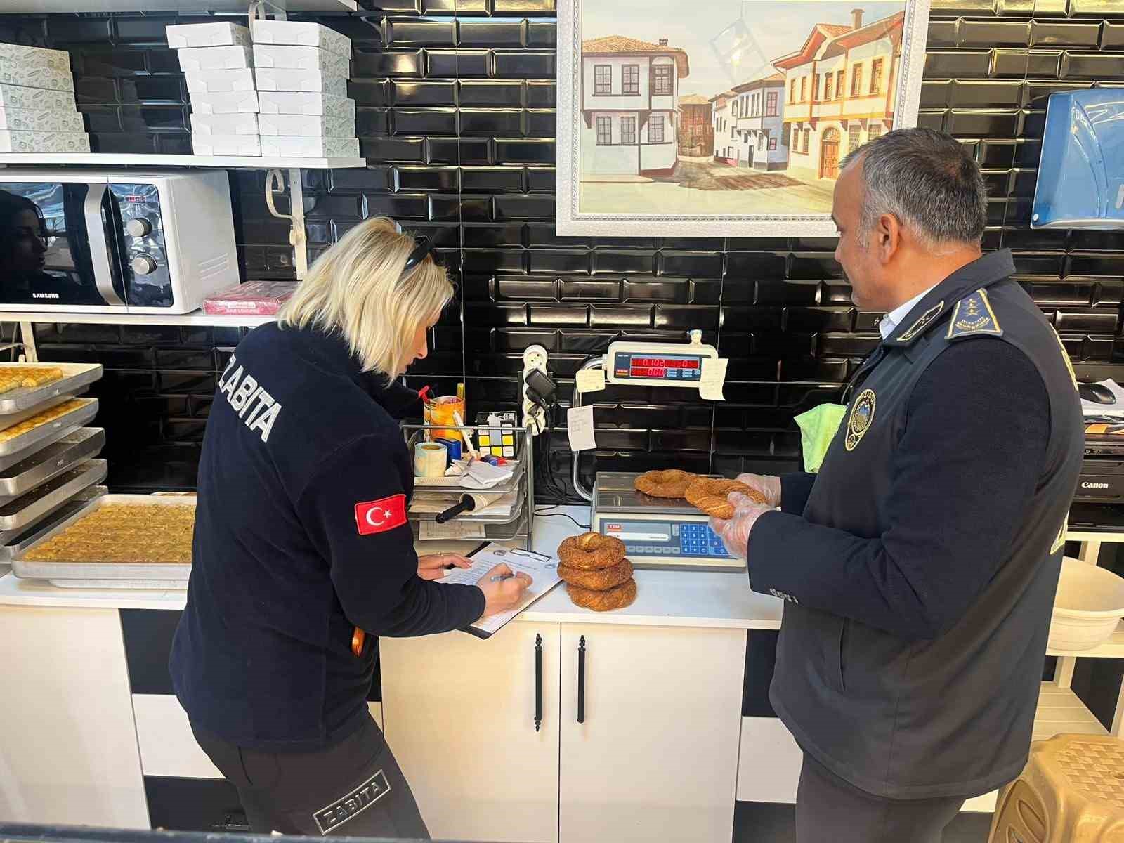 Bilecik’te simit ve poğaça gramaj denetimi
