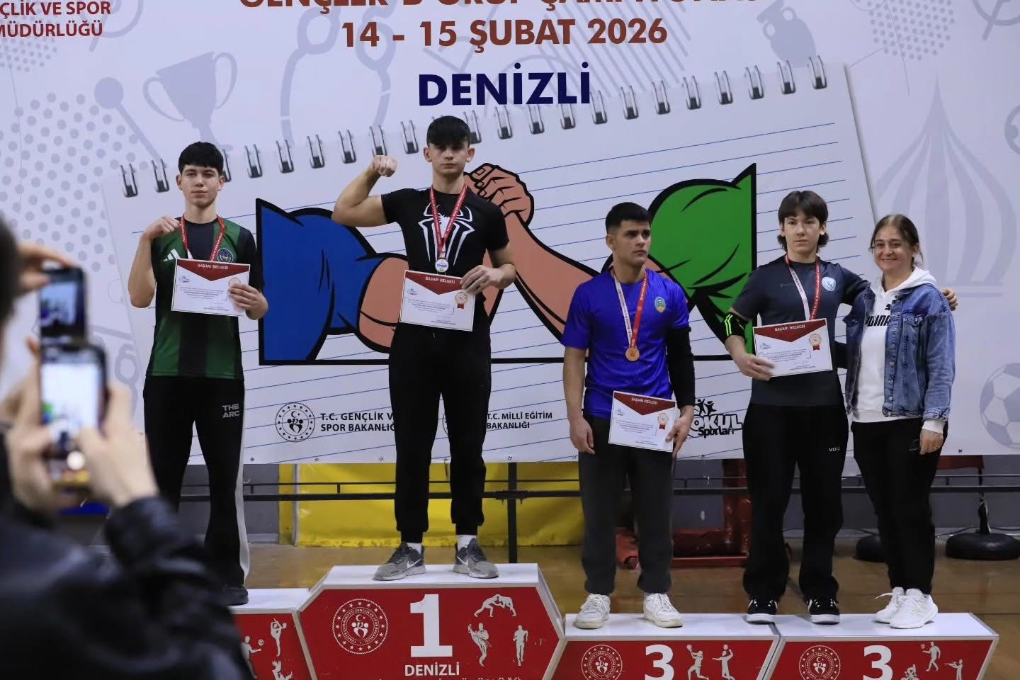 Bilek Güreşi Grup Şampiyonası heyecanı Denizli’de yaşandı
