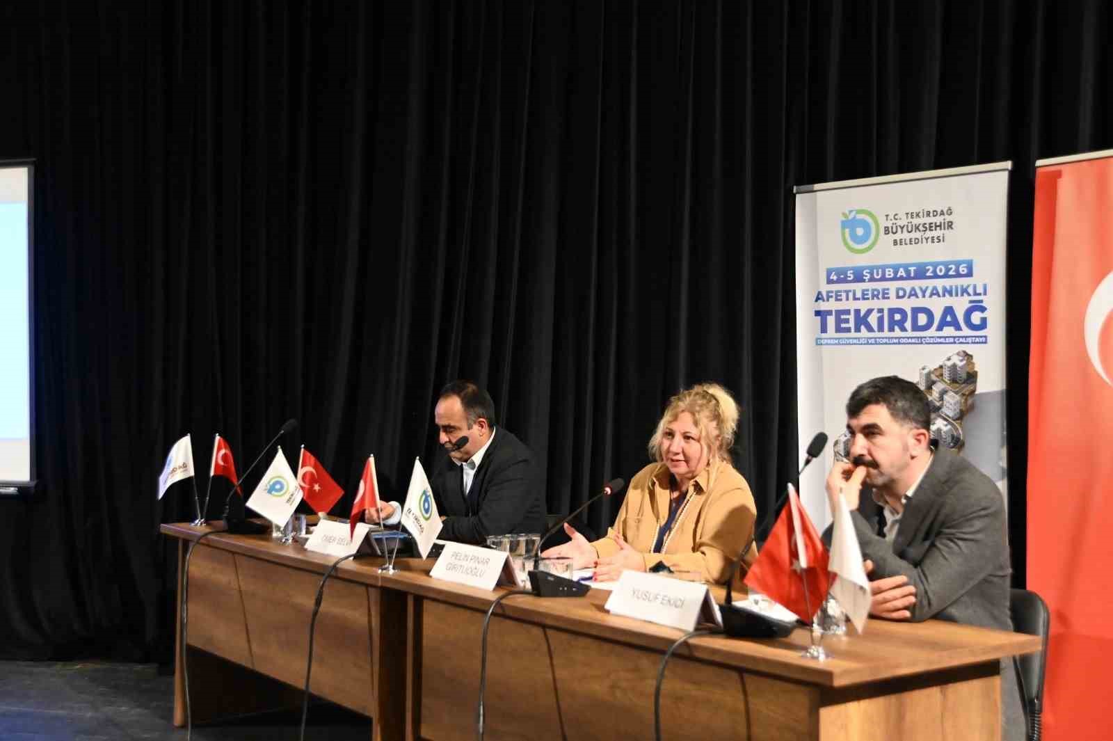 Bilim, planlama ve toplum "Tekirdağ" için bir araya geldi
