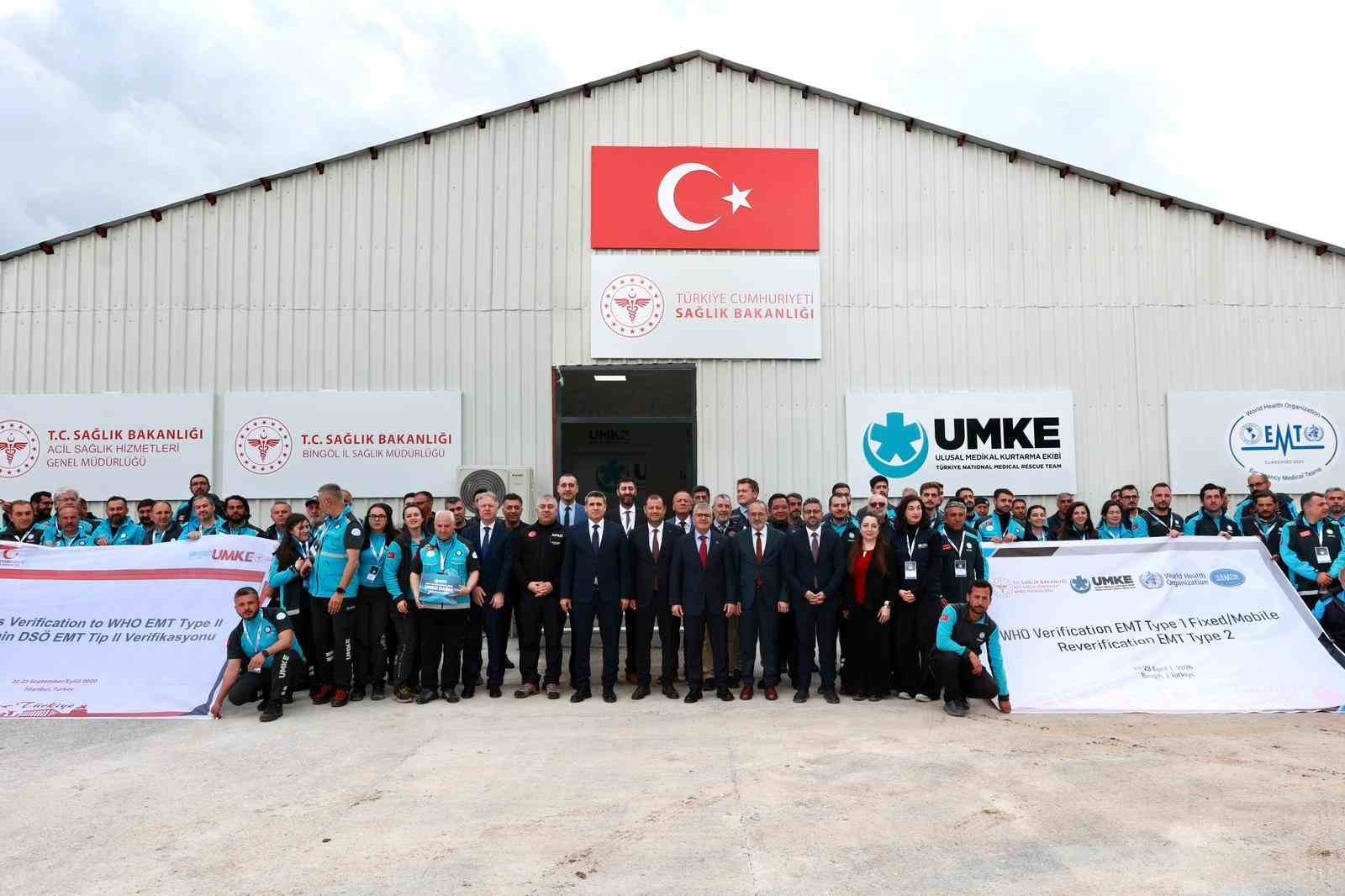 Bingöl UMKE’ye Dünya Sağlık Örgütü bayrağı: Tarihi başarı tescillendi
