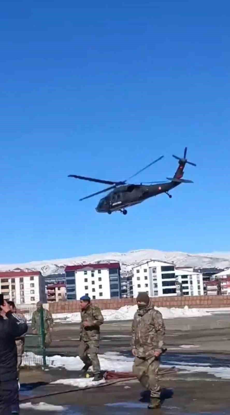 Bingöl’de helikopter destekli çalışma ile enerji kesintisi giderildi
