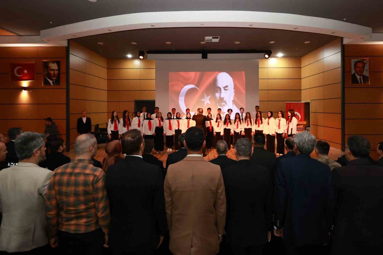 Bingöl’de İstiklal Marşı’nın kabulünün 105. yılı kutlandı
