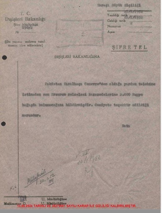 Bir belge, bir felaket, bir dostluk: Pakistan’ın Erzurum’a uzanan eli
Bir belge, bir felaket, bir dostluk: Pakistan’ın Erzurum’a uzanan eli