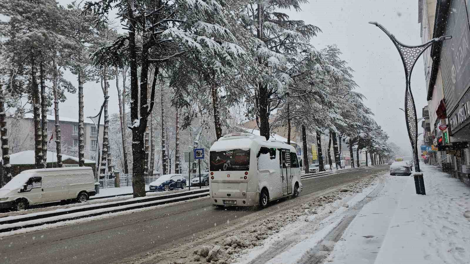 Bitlis’te kar sürprizi: Nisan ayında kent beyaza büründü
