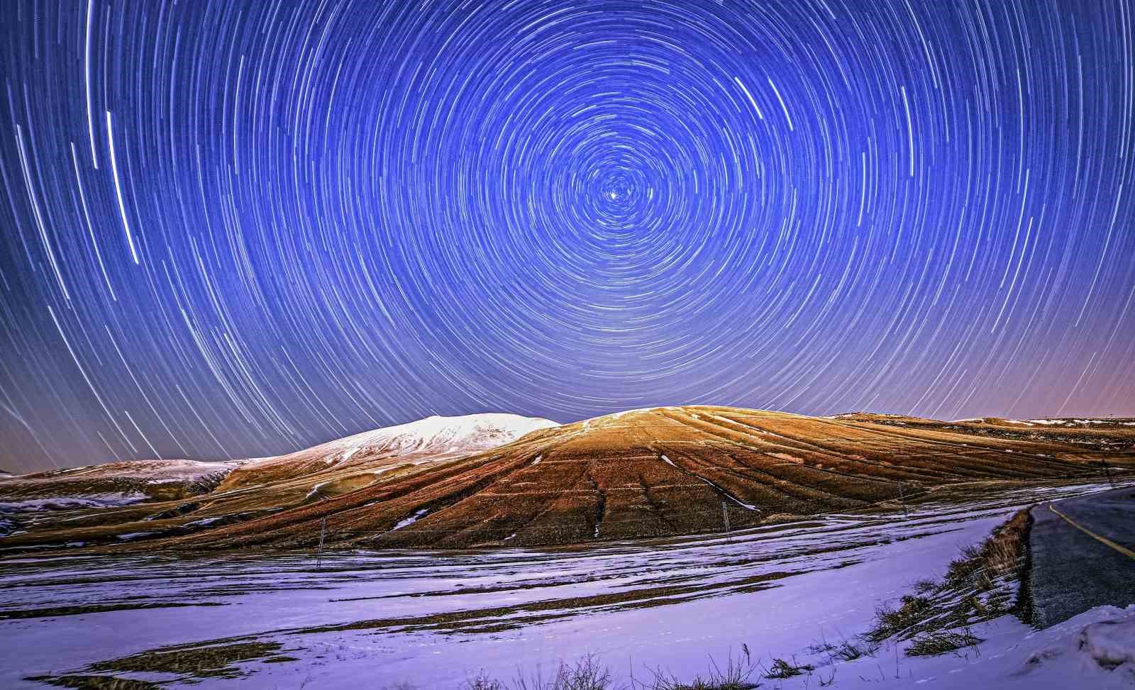 Bitlis’te kış geceleri yıldızlarla buluştu
