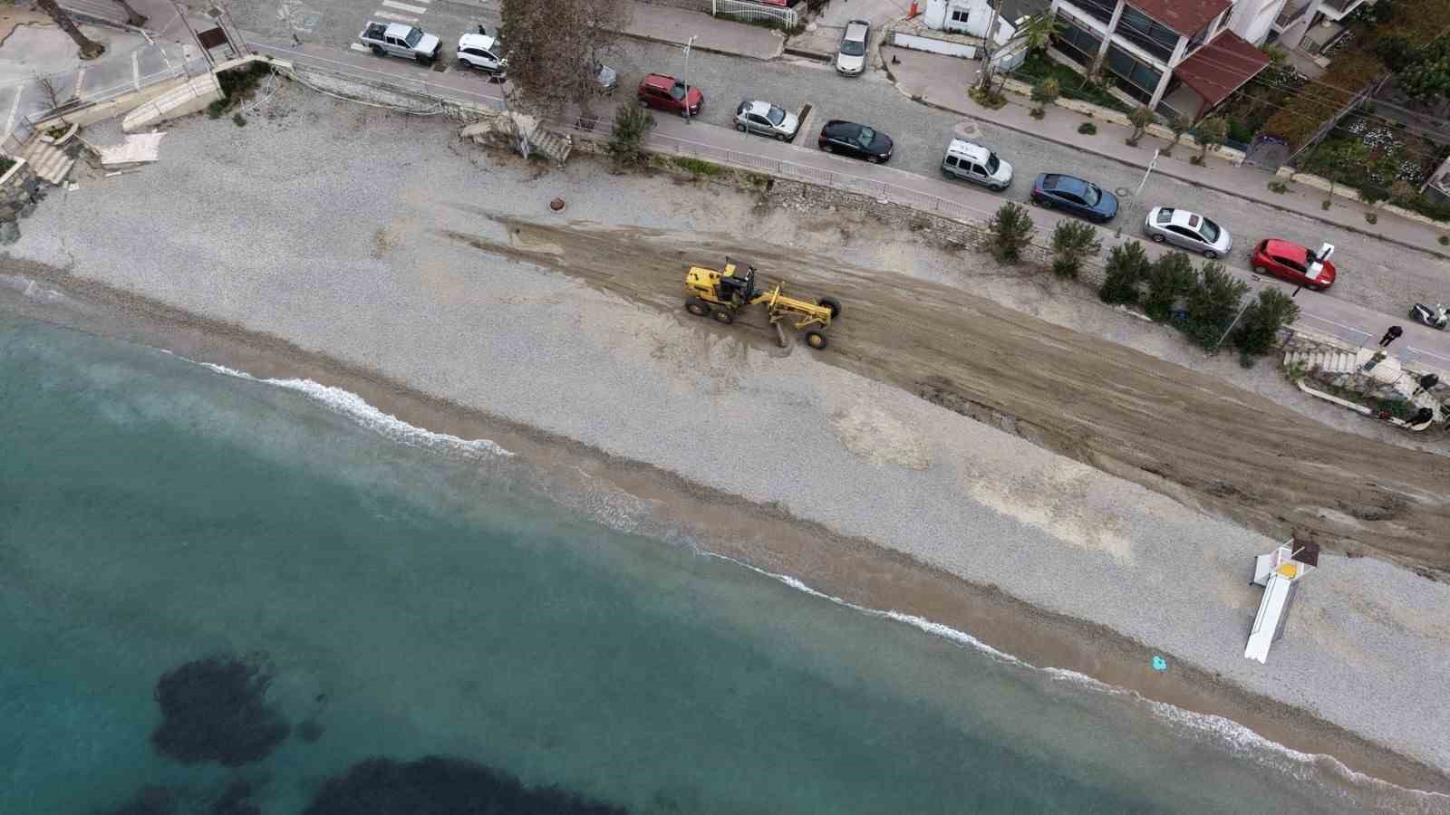 Bodrum Belediyesi plajları yaza hazırlıyor
