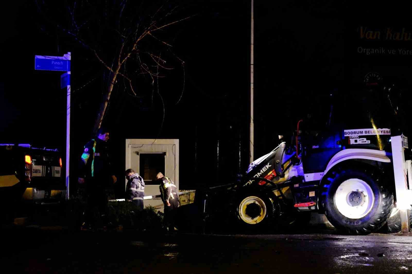 Bodrum Belediyesi yağış nöbetindeydi
