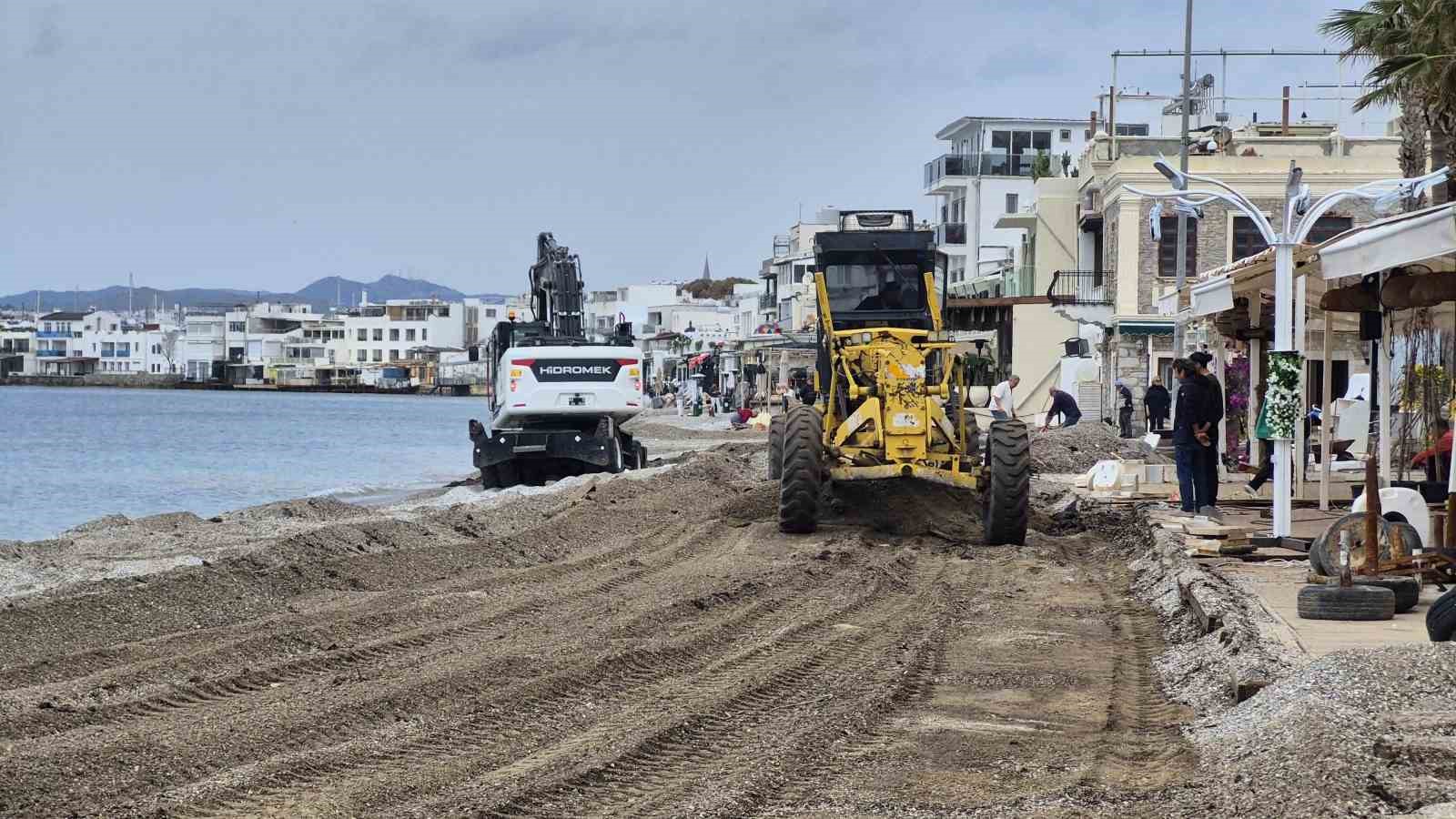 Bodrum Kumbahçe’de düzenleme çalışmaları başladı
