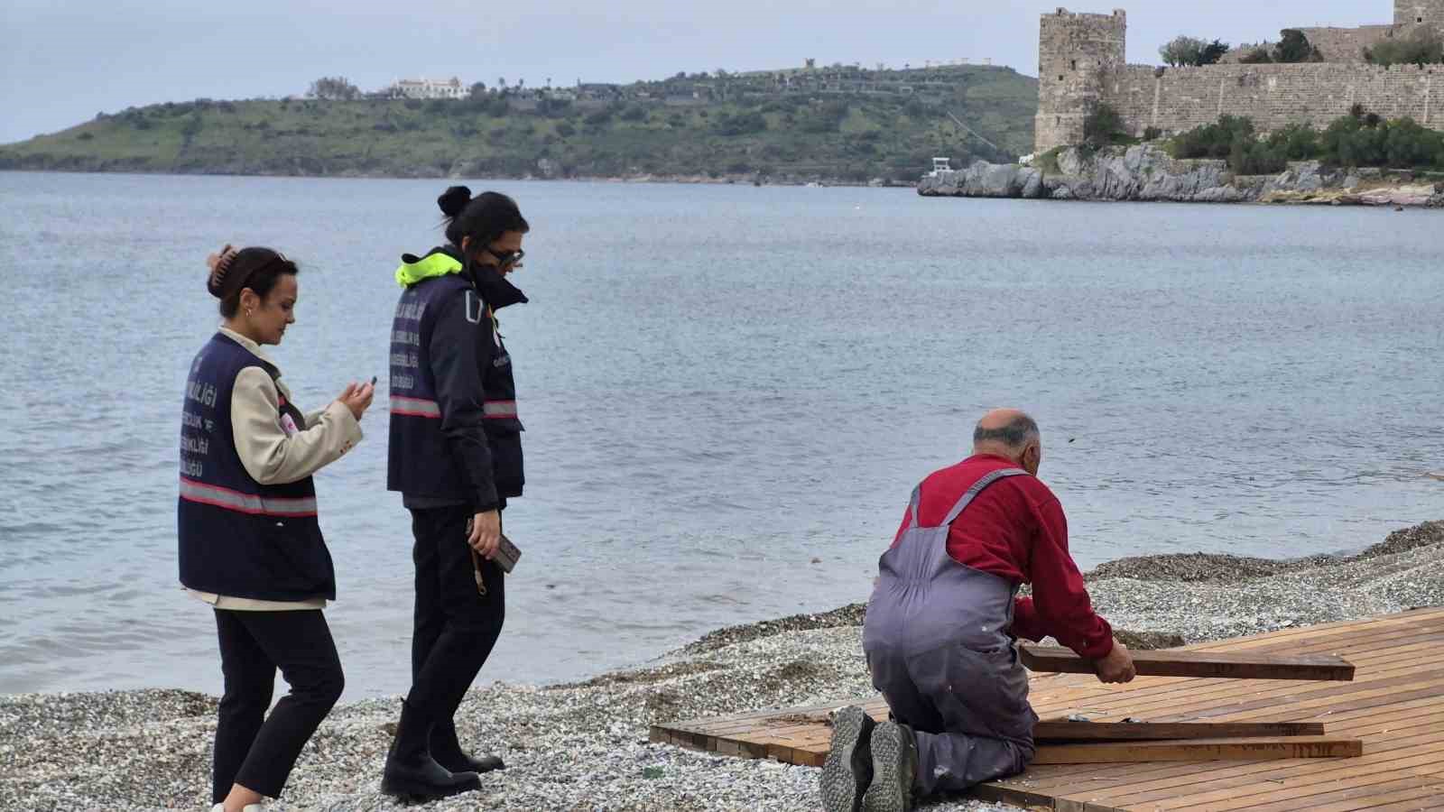 Bodrum Kumbahçe’de düzenleme çalışmaları başladı
