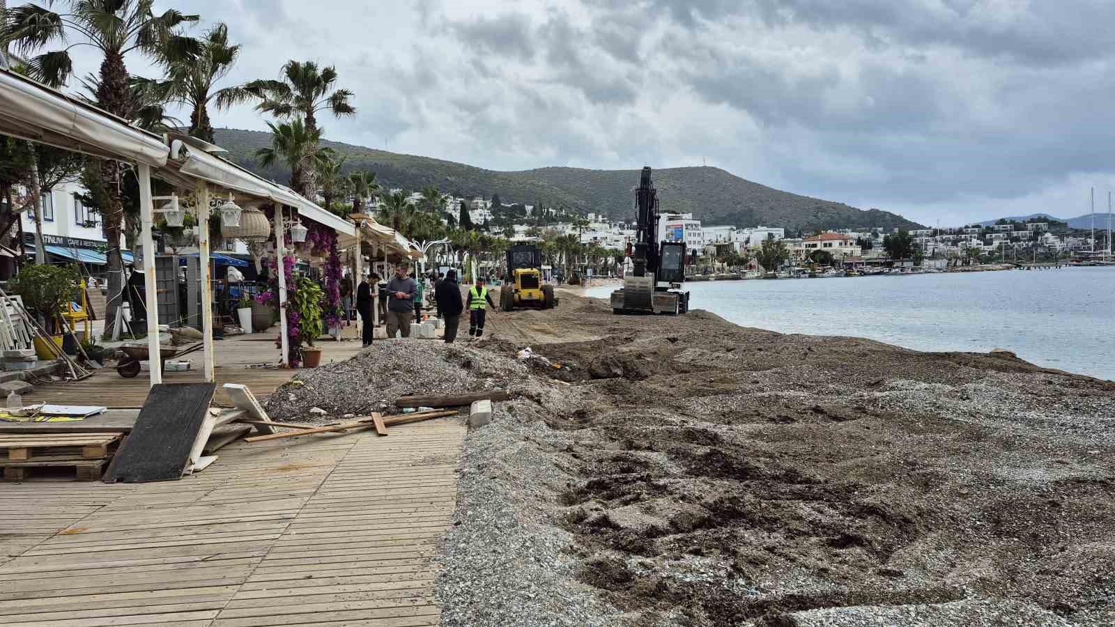 Bodrum Kumbahçe’de düzenleme çalışmaları başladı
