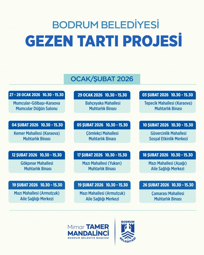 Bodrum’da ’Gezen Tartı’ vatandaşların hizmetinde

