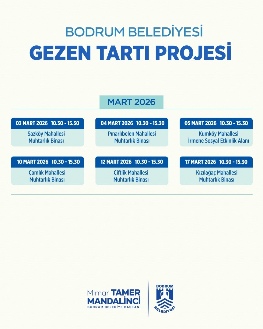 Bodrum’da ’Gezen Tartı’ vatandaşların hizmetinde
