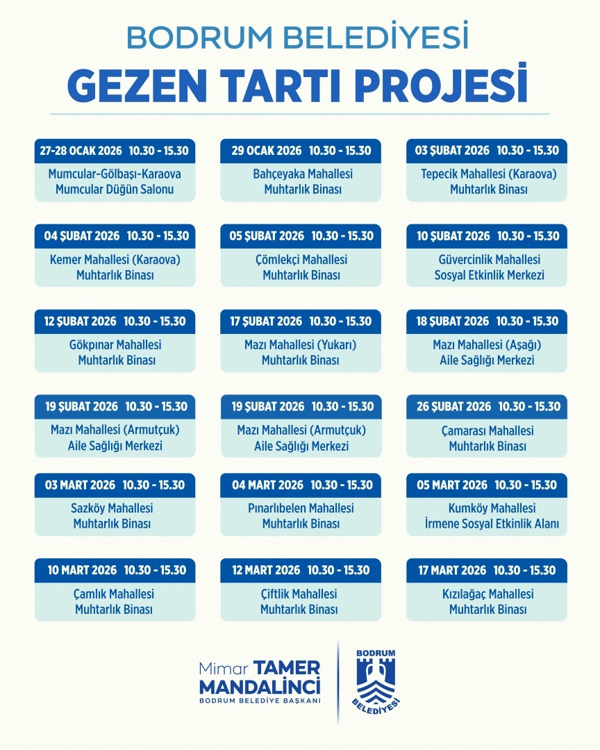 Bodrum’da ’Gezen Tartı’ vatandaşların hizmetinde
