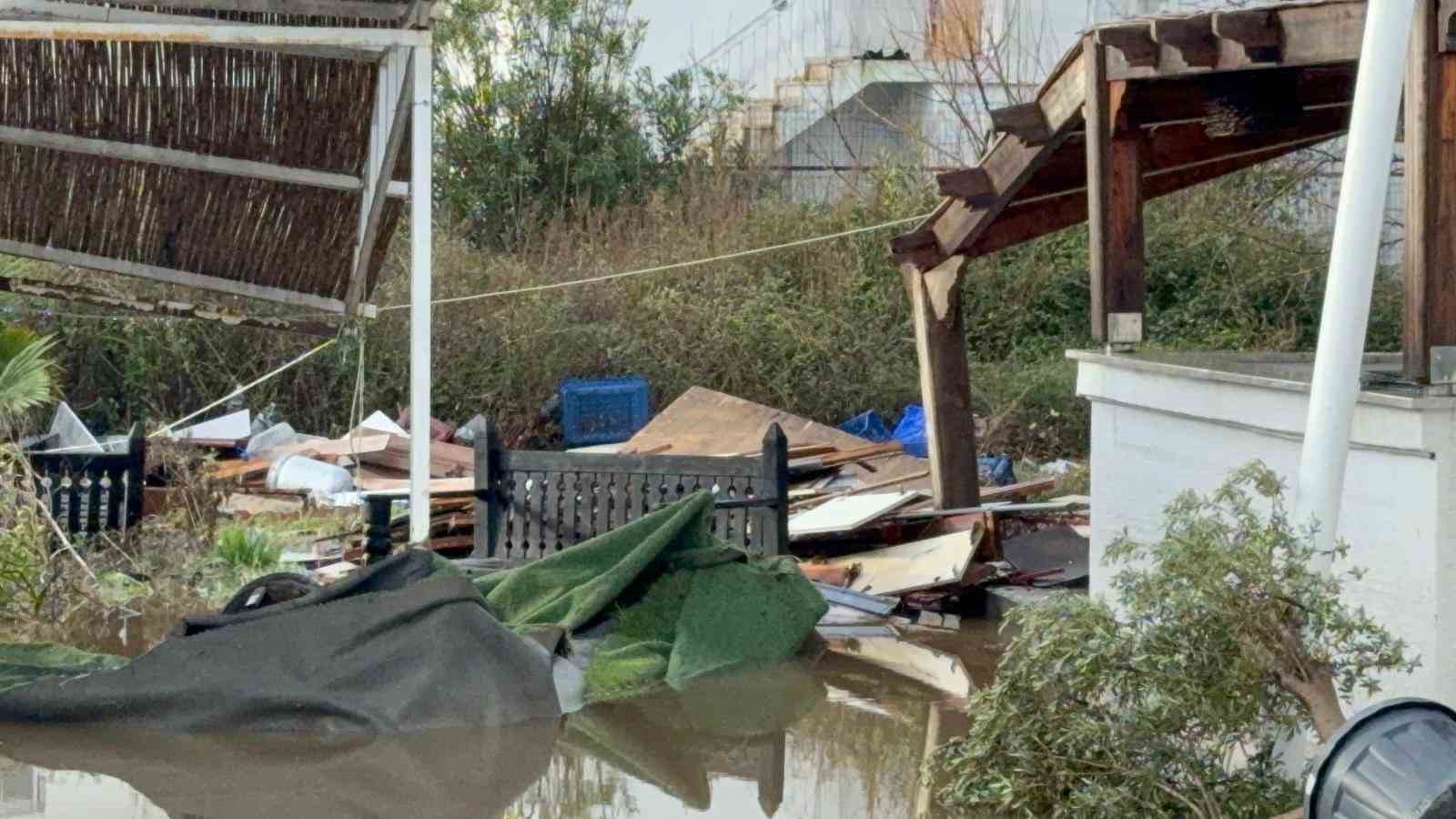 Bodrum’da selin tablosu gün ağarınca ortaya çıktı
