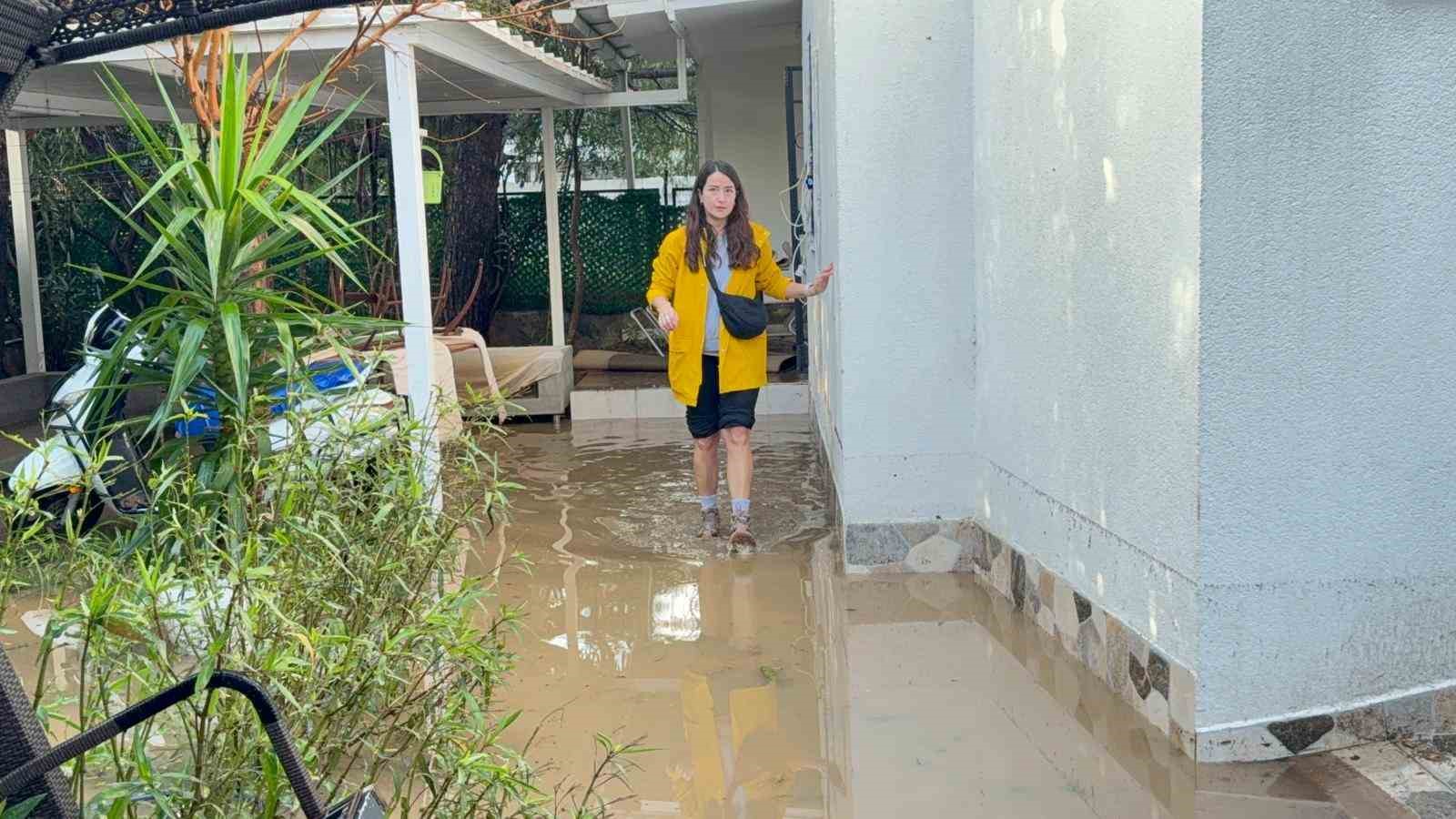 Bodrum’da selin tablosu gün ağarınca ortaya çıktı
