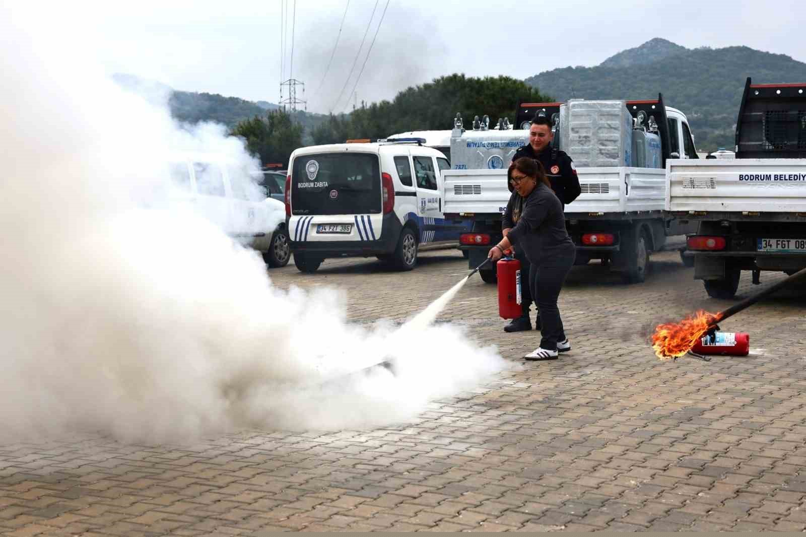 Bodrum’da yangın güvenliği bilinci artırılıyor
