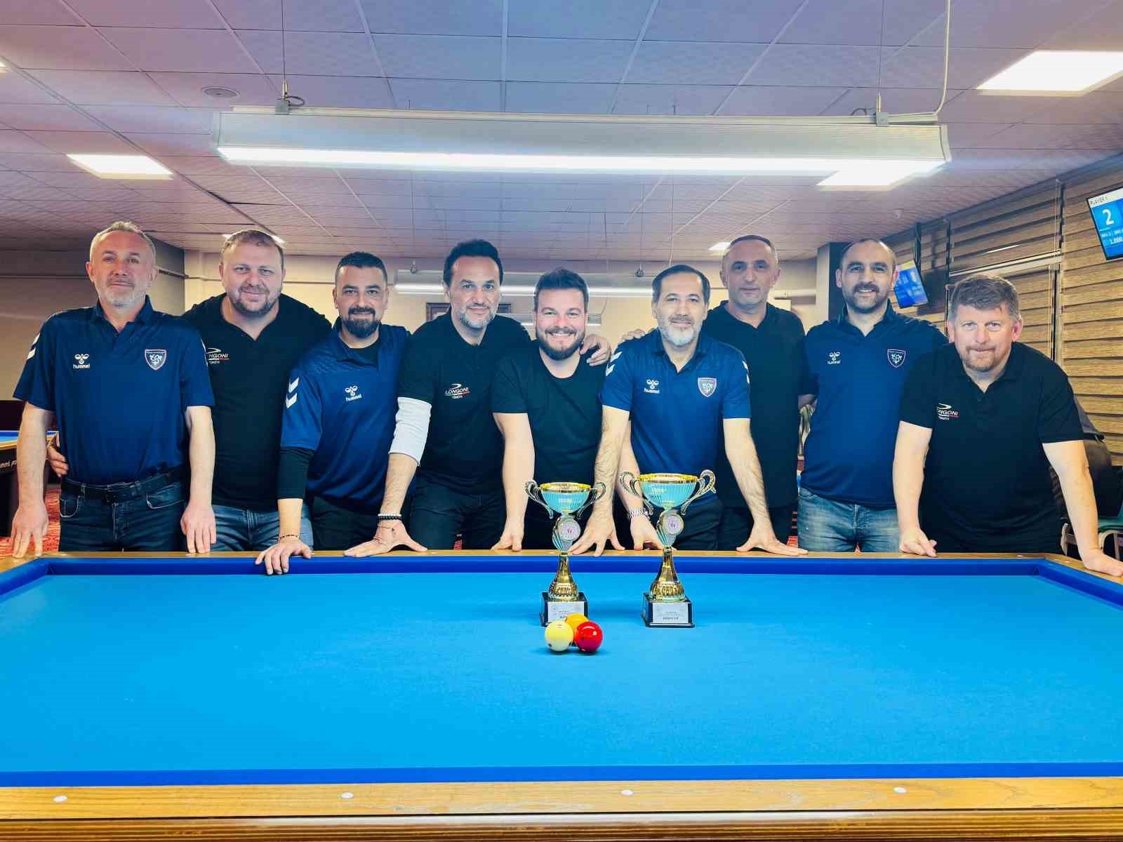 Bölgesel 3 bant bilardo kulüpler ligi Düzce’de tamamlandı
