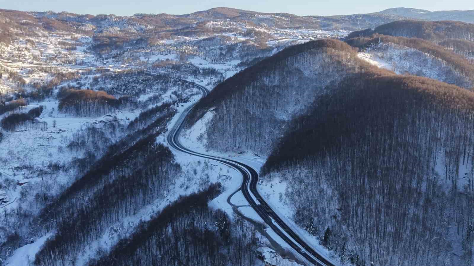 Bolu Dağı’nda gizli buzlanmaya dikkat
