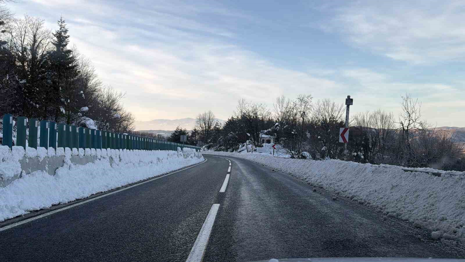 Bolu Dağı’nda gizli buzlanmaya dikkat
