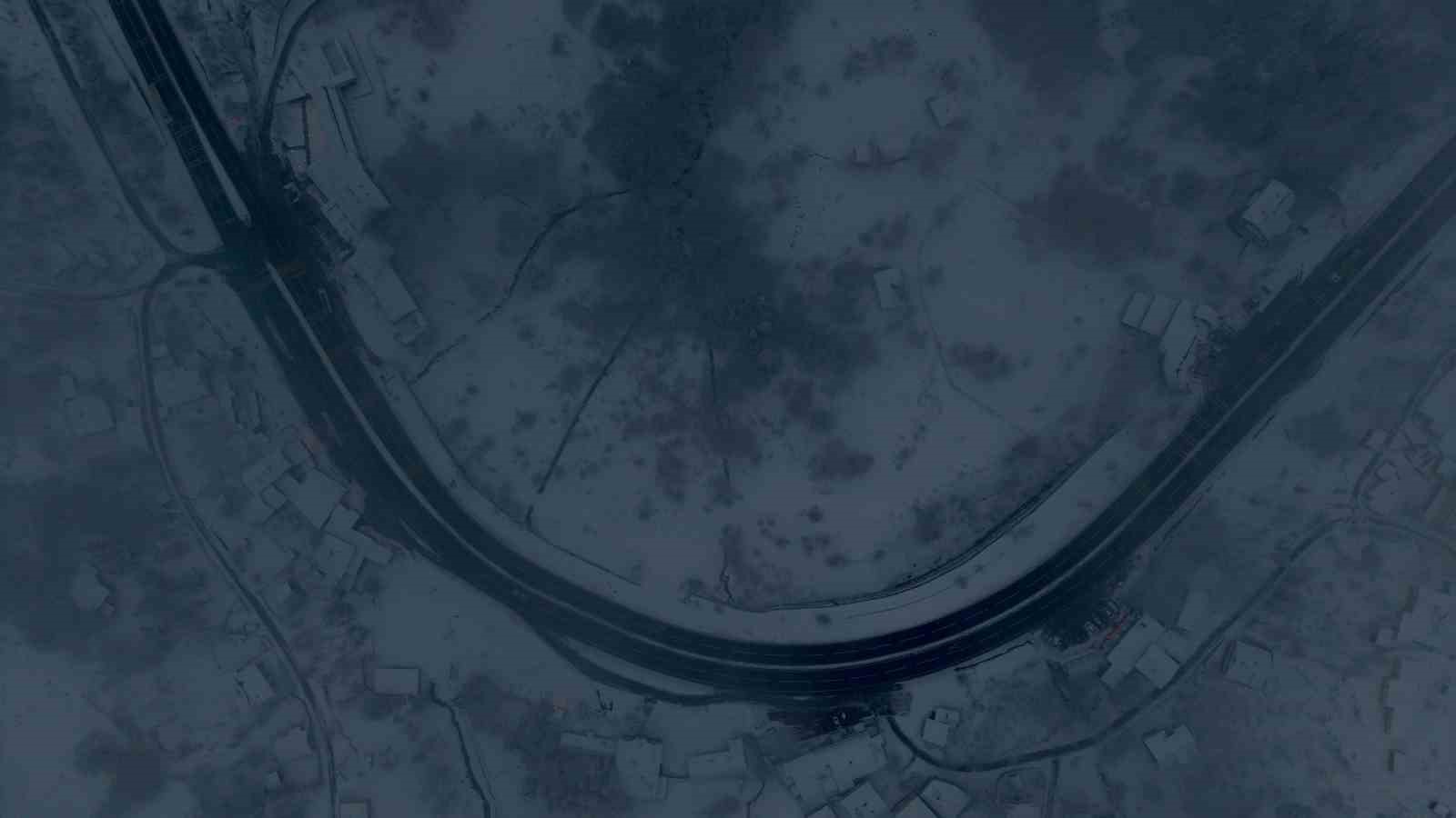 Bolu Dağı’nda kartpostallık kar manzarası
