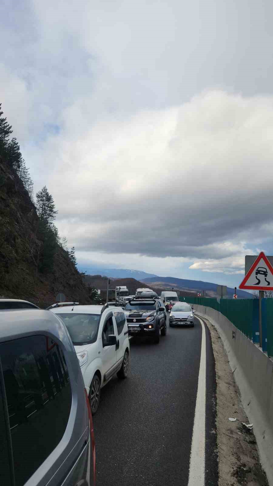 Bolu Dağı’nda tanker alev alev yandı
