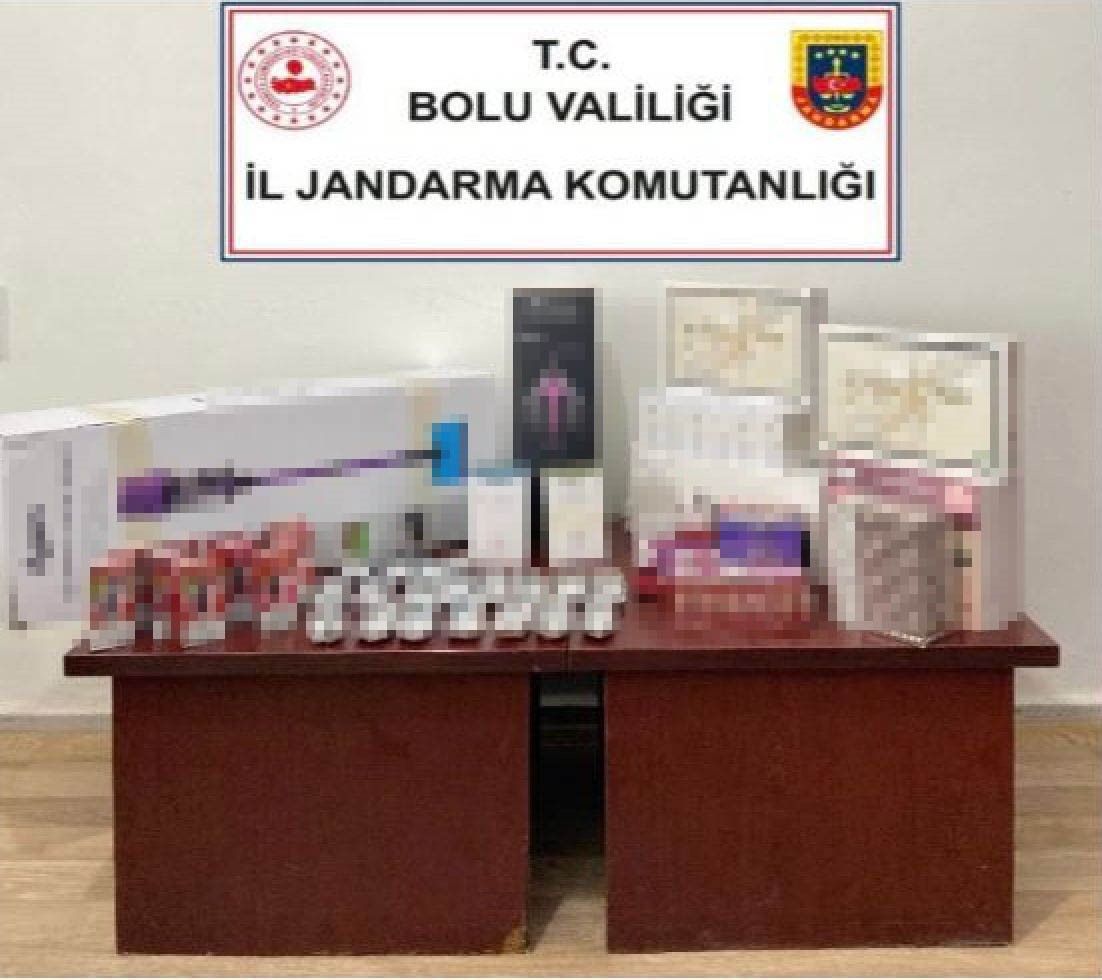 Bolu’da kaçak ürünler ele geçirildi
