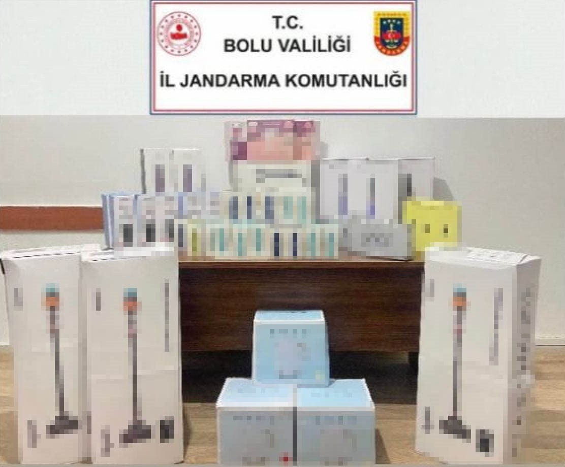 Bolu’da kaçak ürünler ele geçirildi
