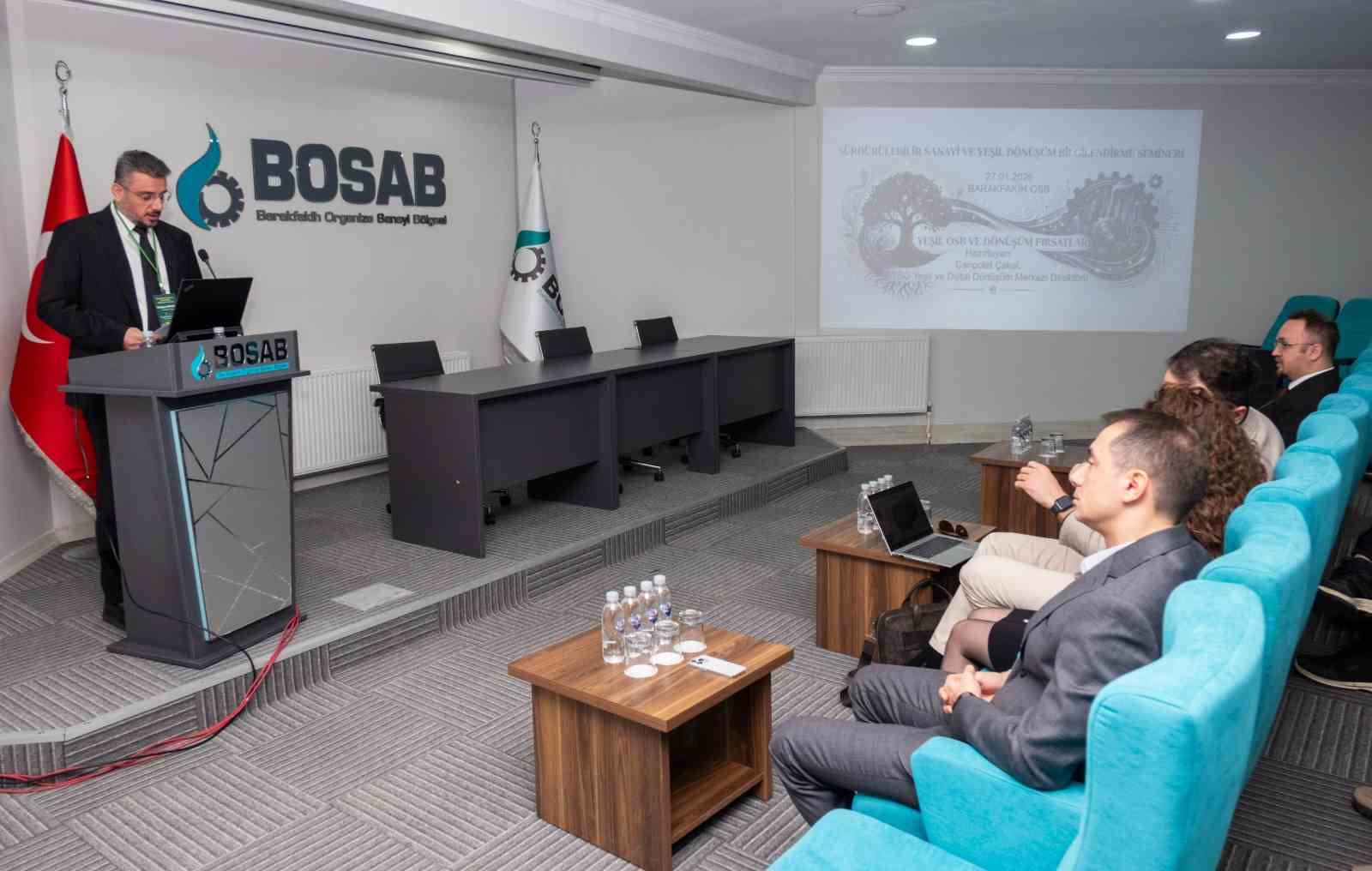 BOSAB sanayicisine yeşil dönüşüm rehberi
