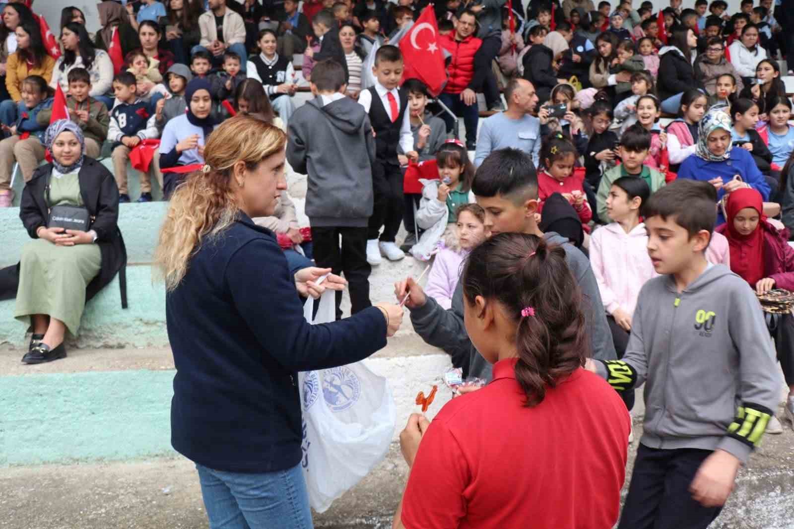 Bozdoğan’da 23 Nisan yağmura rağmen coşkuyla kutlandı
