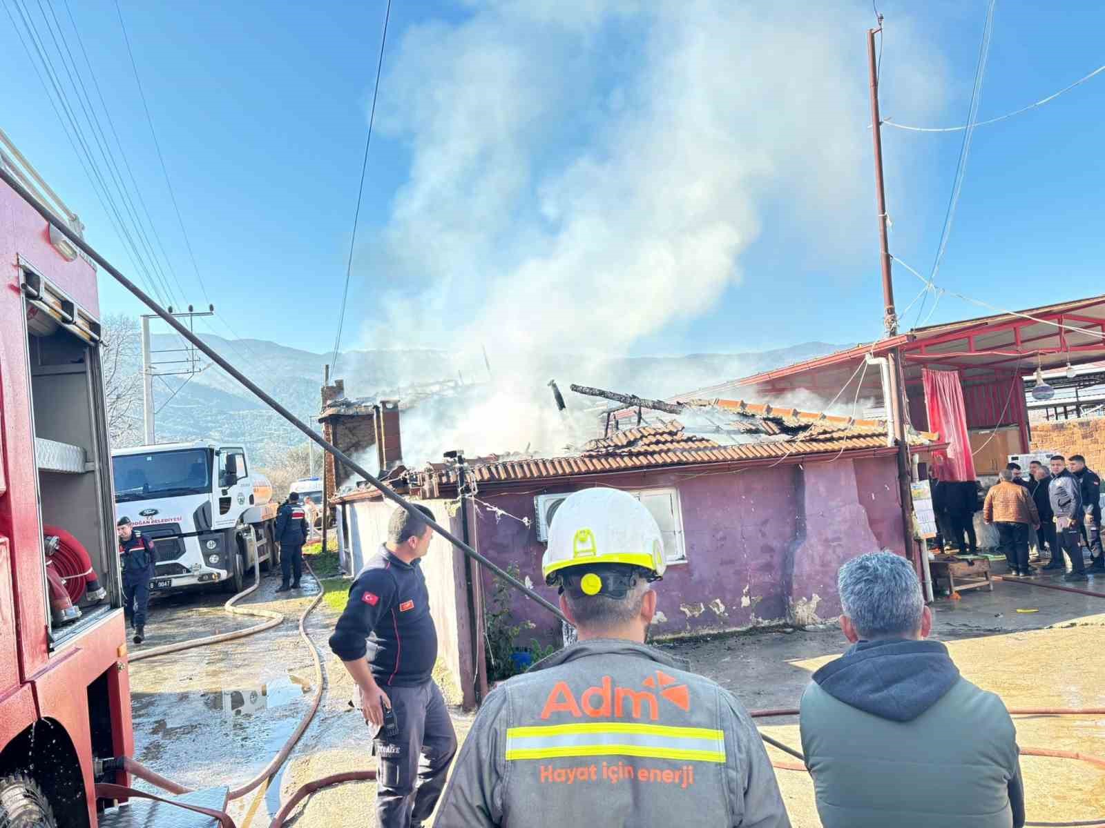 Bozdoğan’da ev alevlere teslim oldu

