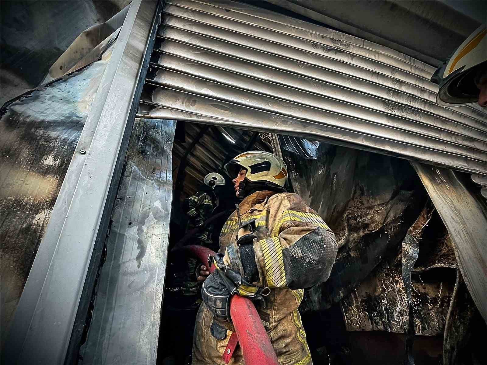 Buca’da iş yerinde yangın
