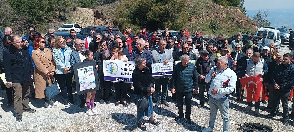Buldan’da göstericiler maden sahasında yürüyüş gerçekleştirdi

