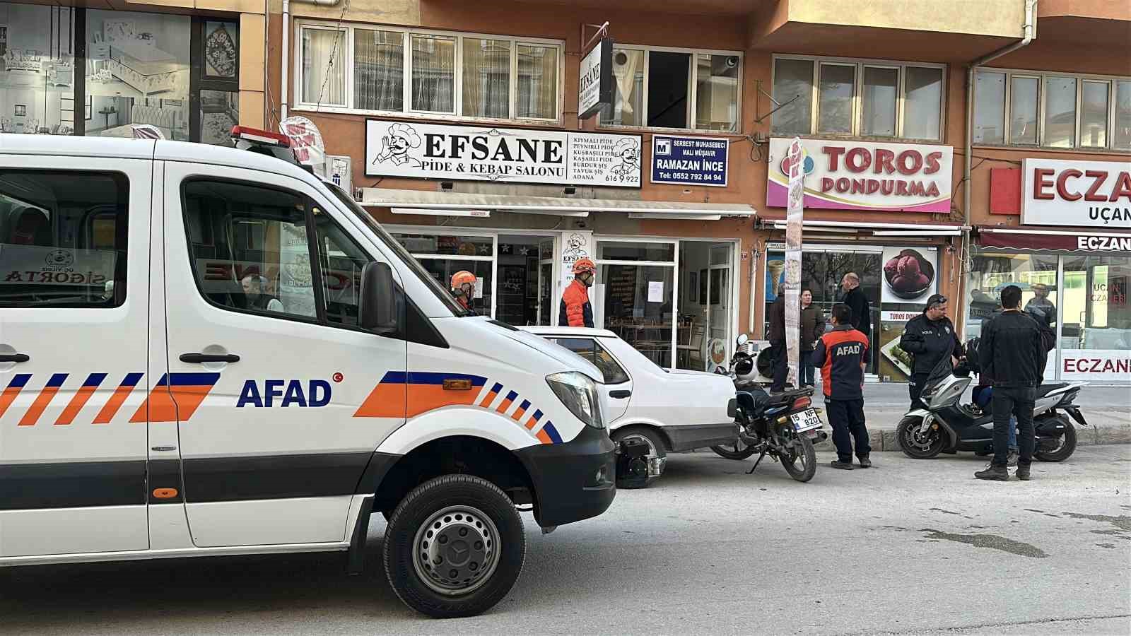 Burdur’da pide salonunda doğalgaz patlaması: 1 yaralı
