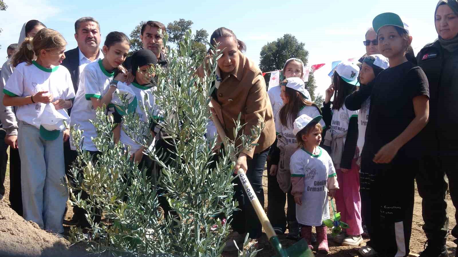 Burdur’da zeytin ve fıstıkçamı fidanları toprakla buluştu
