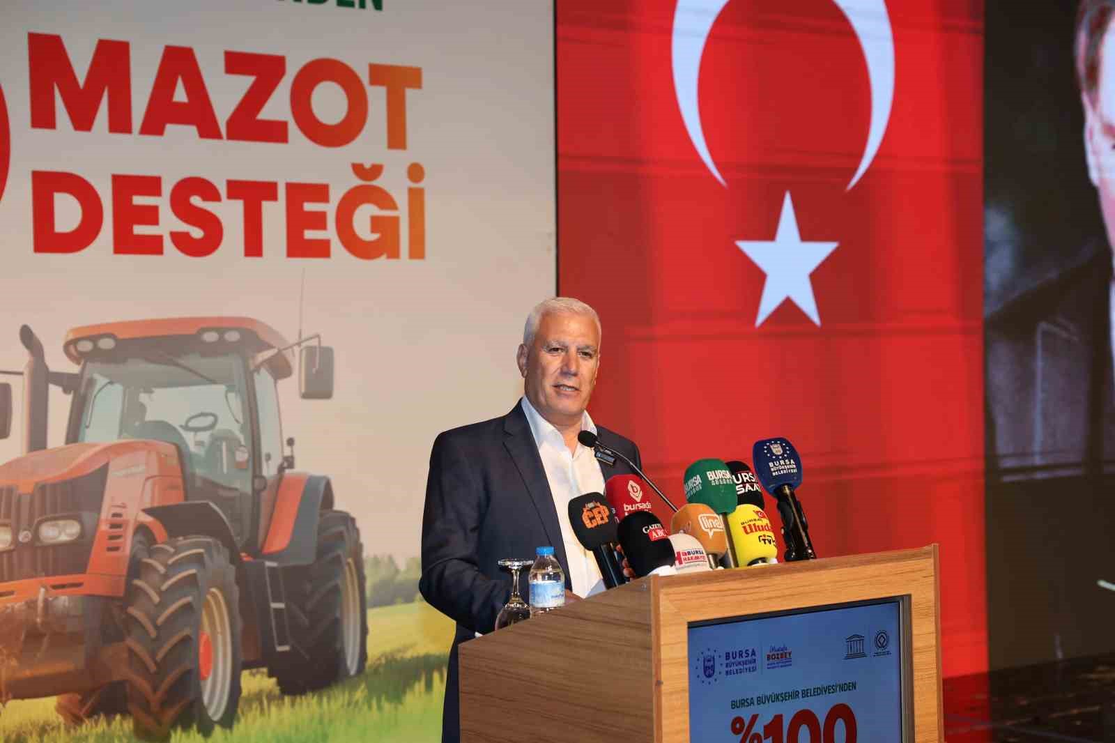 Bursa Büyükşehir mazot desteğini 5 bin liraya yükseltti
Bursa Büyükşehir mazot desteğini 5 bin liraya yükseltti