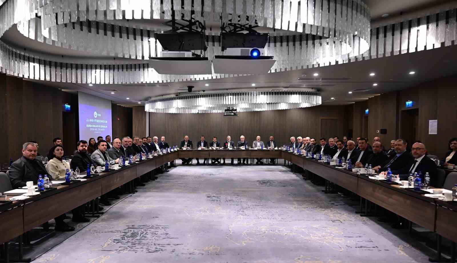 Bursa iş dünyası ‘Ortak akıl toplantısında bir araya geldi
