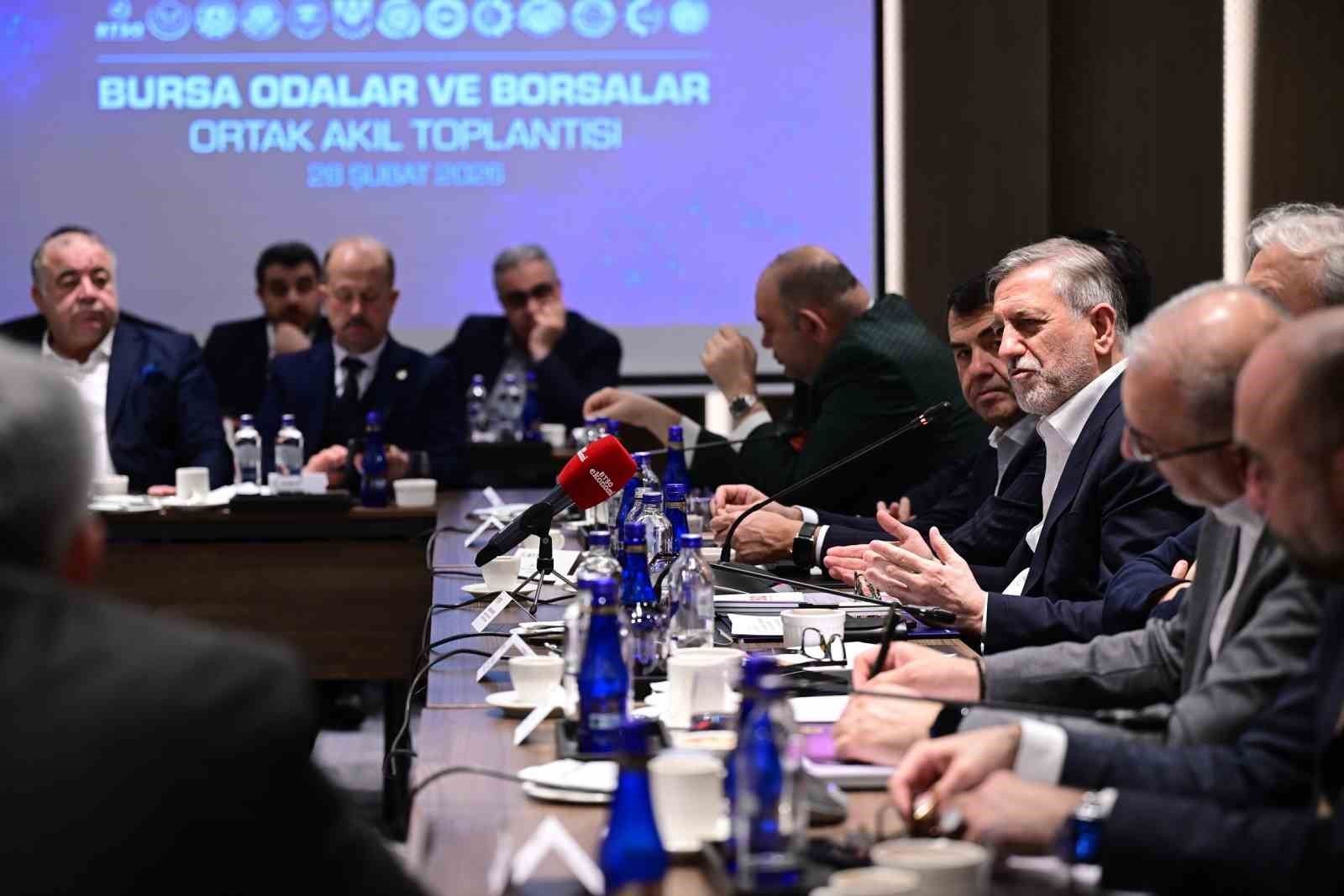 Bursa iş dünyası ‘Ortak akıl toplantısında bir araya geldi
