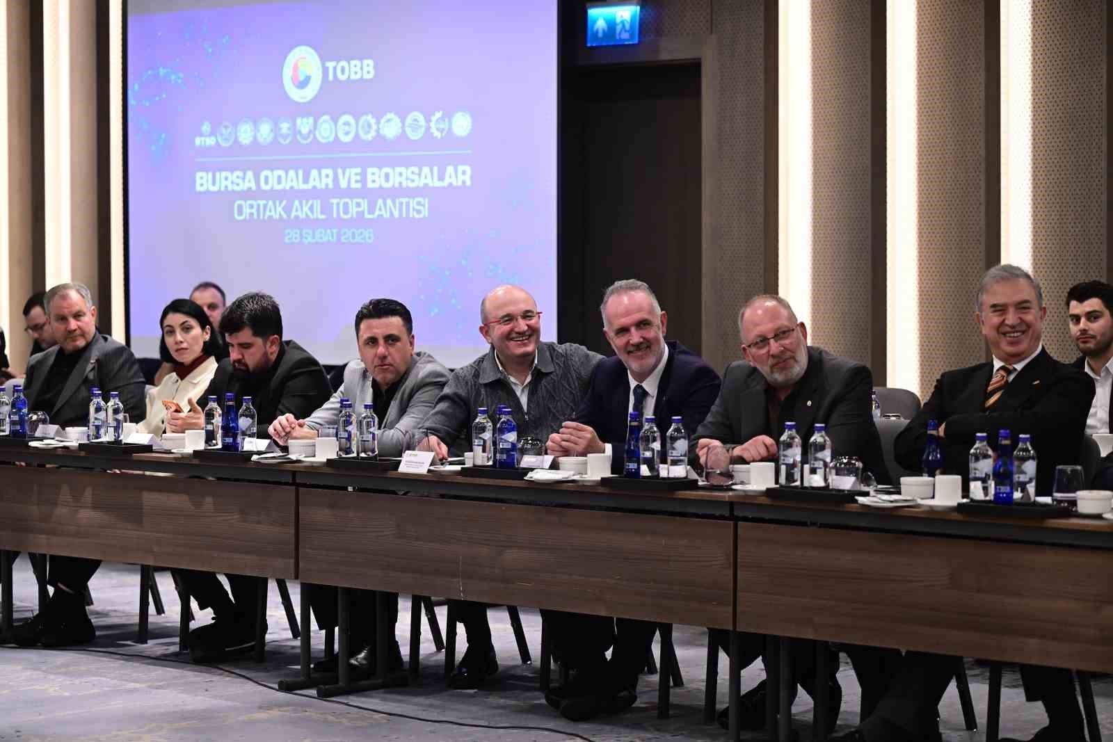Bursa iş dünyası ‘Ortak akıl toplantısında bir araya geldi
