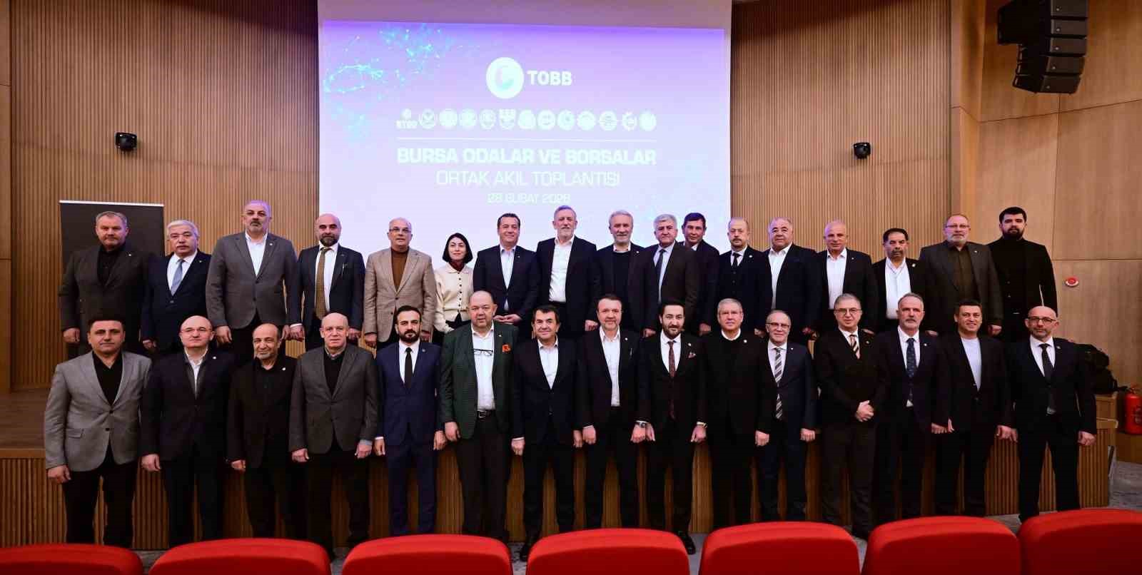Bursa iş dünyası ‘Ortak akıl toplantısında bir araya geldi
