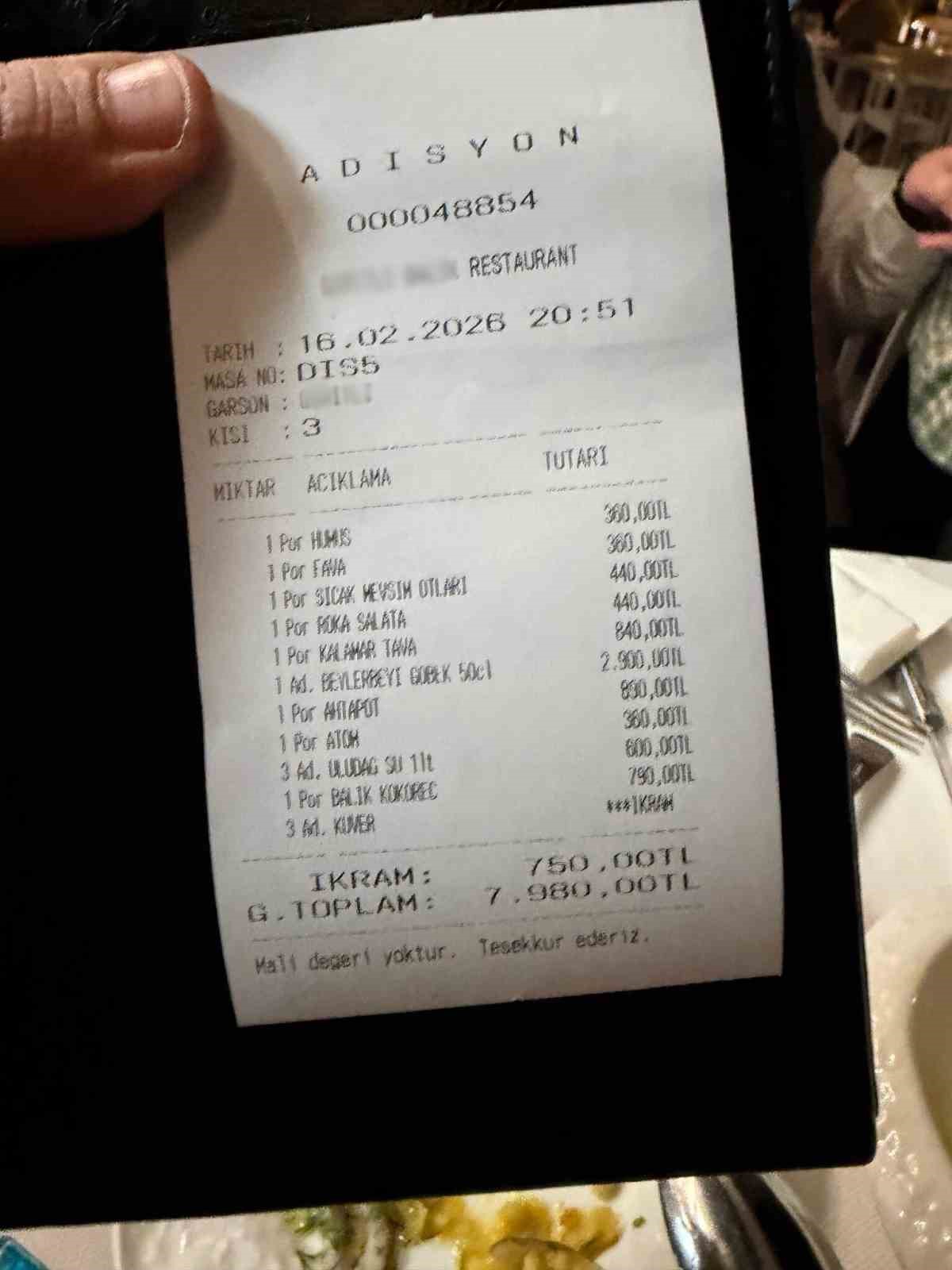 Bursa’da "3 suya 600 TL" iddiası sonrası bakanlık harekete geçti
