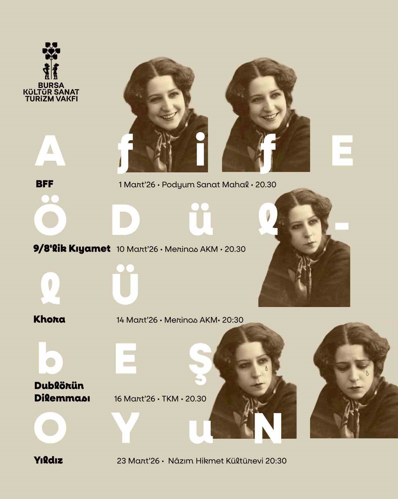 Bursa’da ’Afife Tiyatro Günleri’ başlıyor
