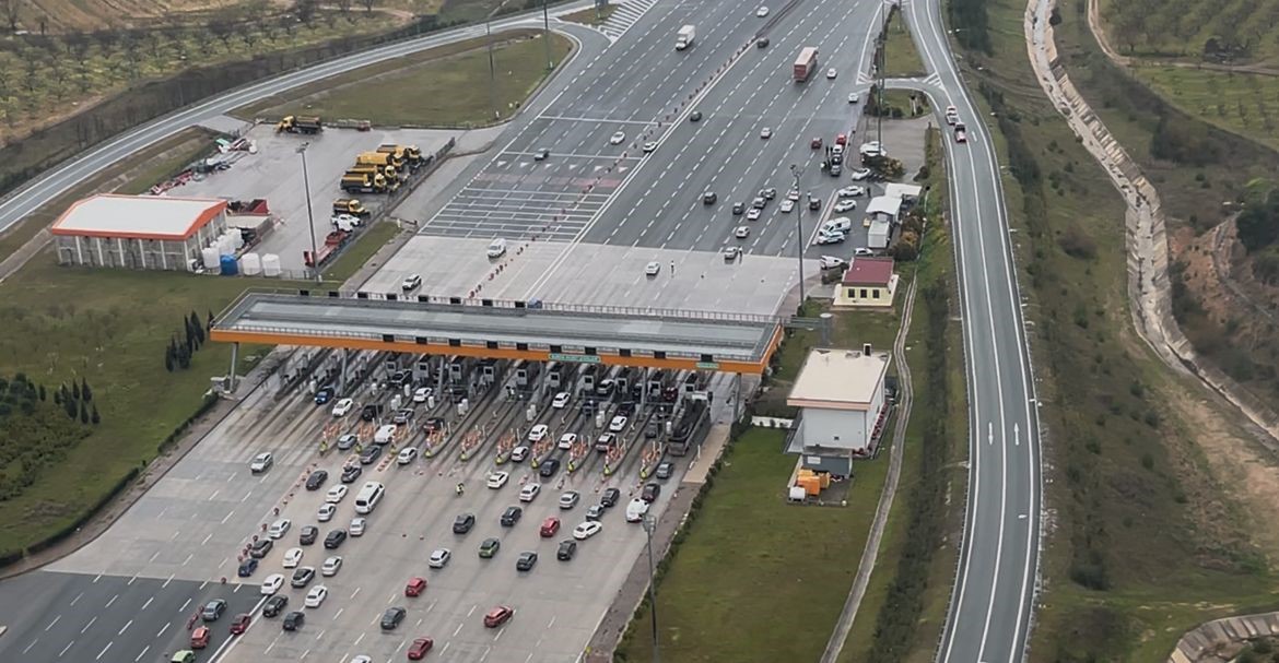 Bursa’da bayram trafiiğine helikopterli denetim
