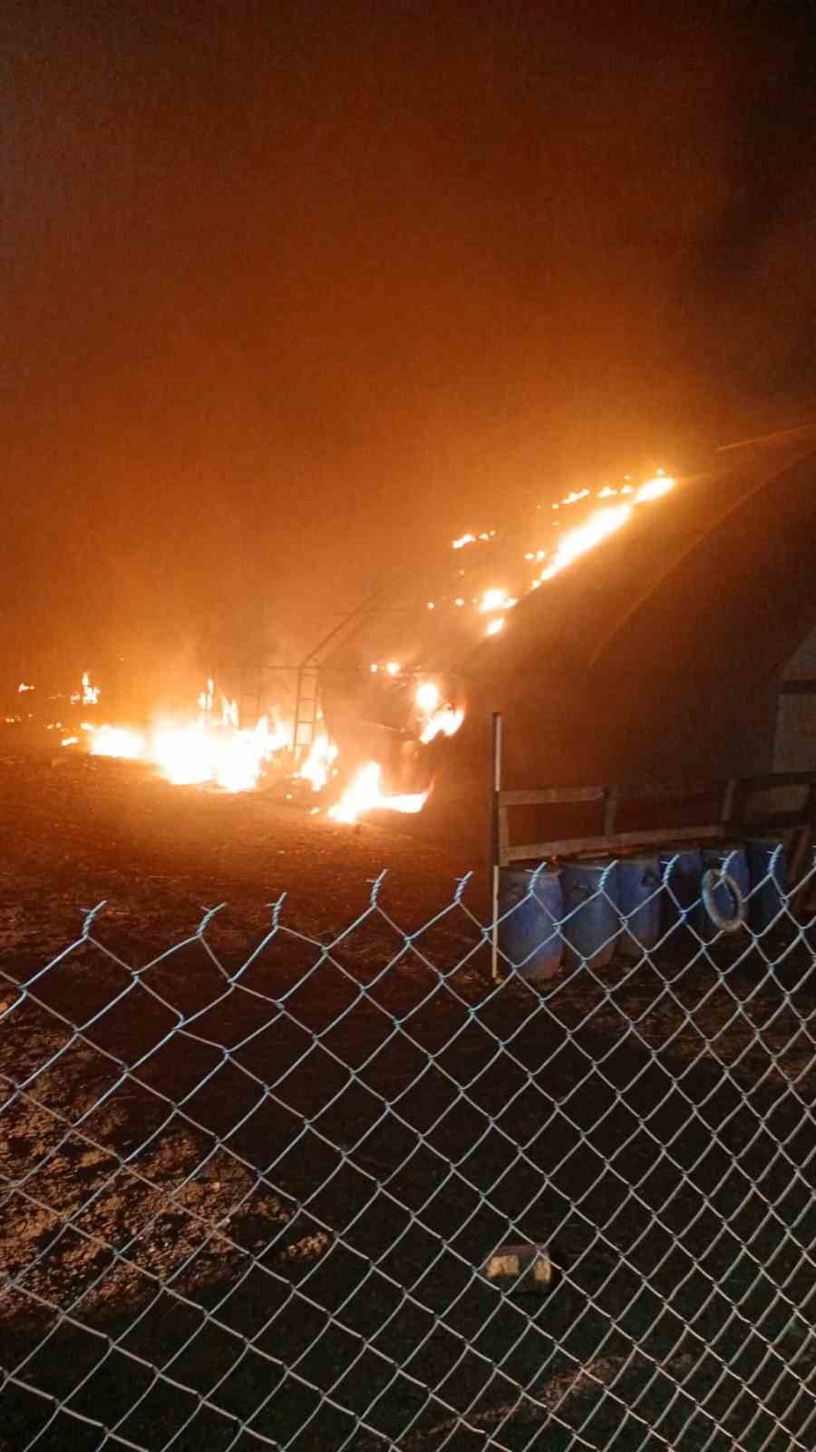 Bursa’da çiftlikte yangın: 580 kanatlı hayvan telef oldu
