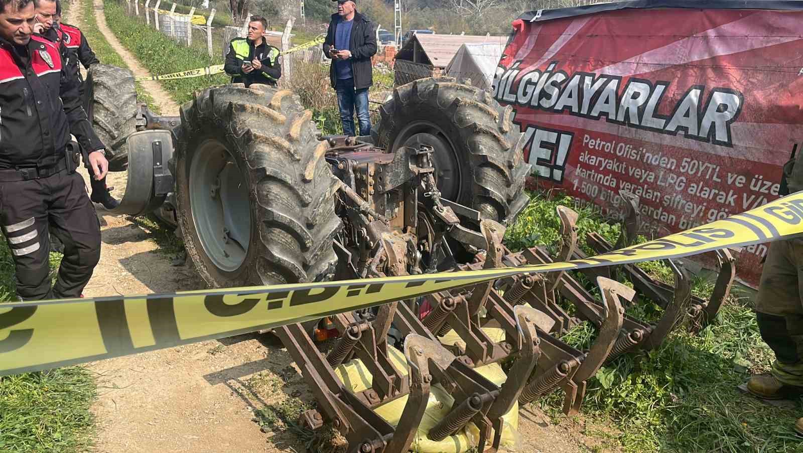 Bursa’da devrilen traktörün altında kalan sürücü hayatını kaybetti
