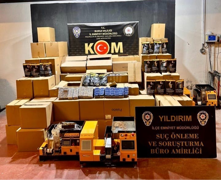 Bursa’da kaçak tütün operasyonu: 460 kilo tütün yakalandı
